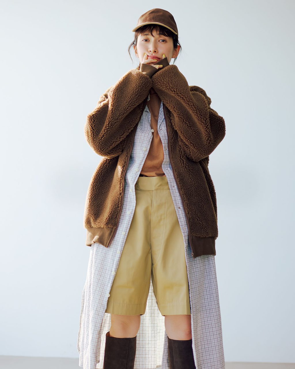 【旬のハーフパンツ。大人がかわいく着るなら?】 体型がきれいに、すっきり見えるコツ