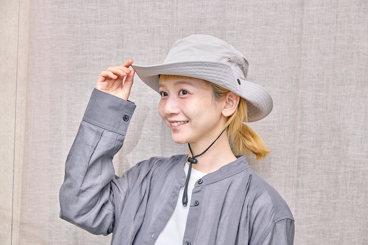 無印良品のUVカット撥水サファリハット