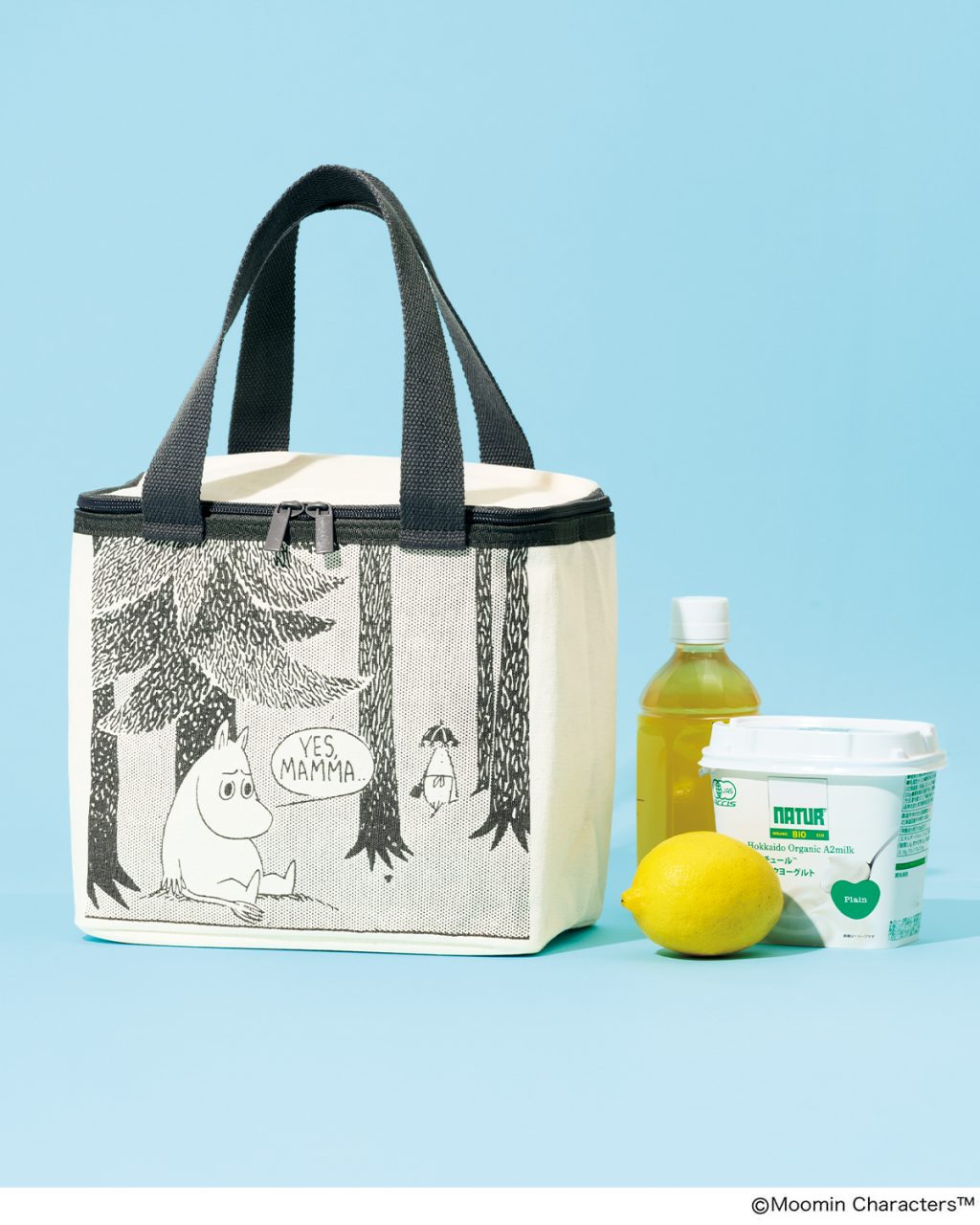 リンネル2026年7月号付録「ムーミン」スクエア型でたっぷり入る!お出かけ保冷バッグ