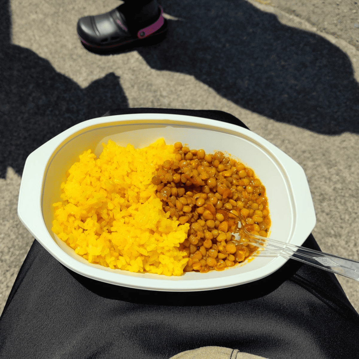 益子陶器市のランチで食べたひよこ豆カレー