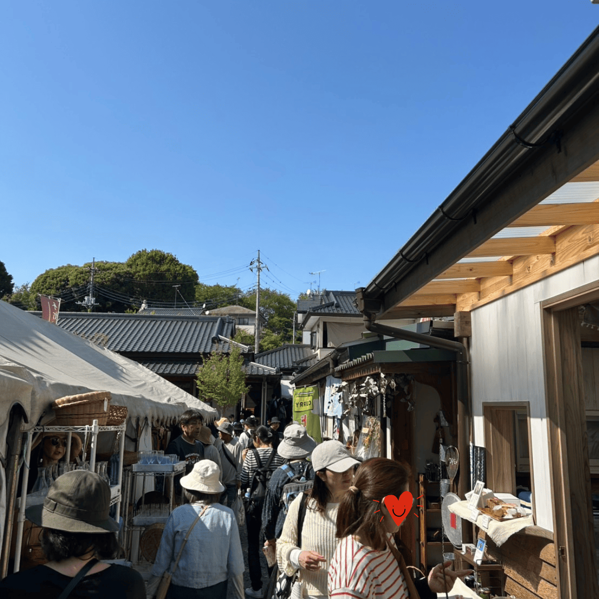 益子陶器市会場の様子
