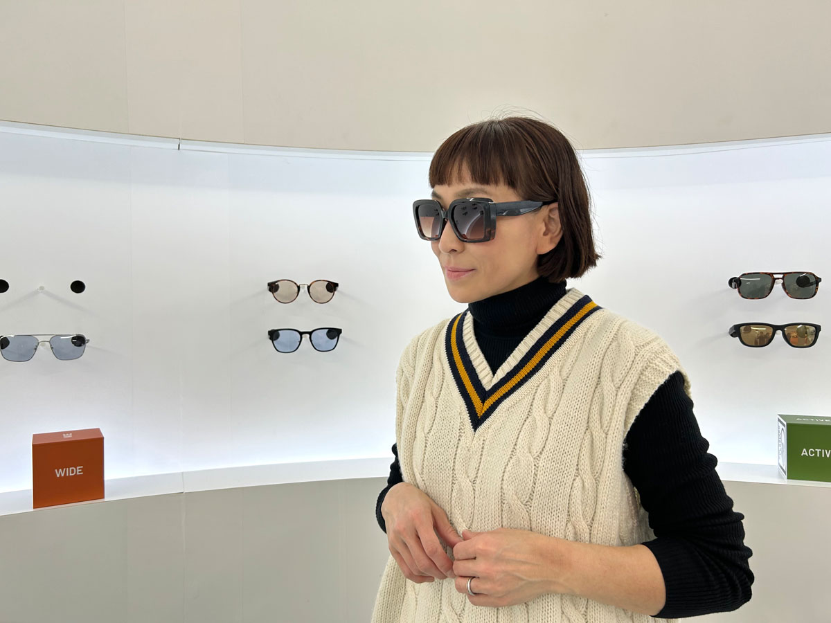 ユニクロのビッグスクエアサングラス