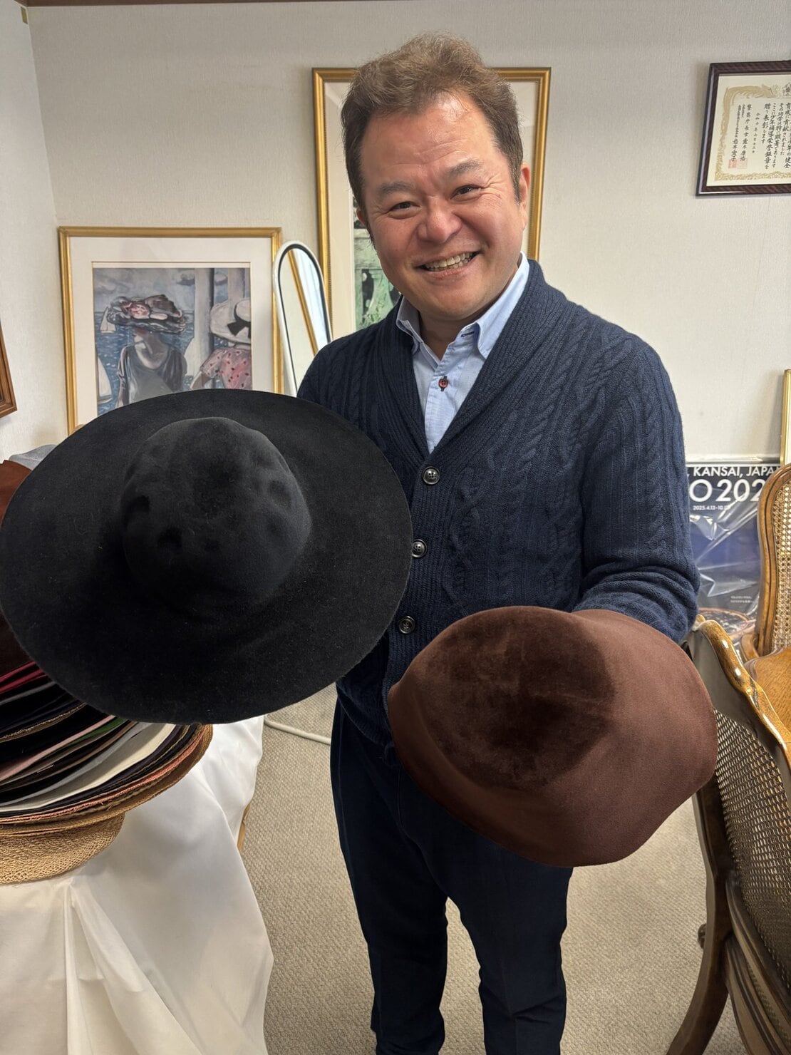 神戸の老舗帽子ブランド「マキシン」柳社長がご案内