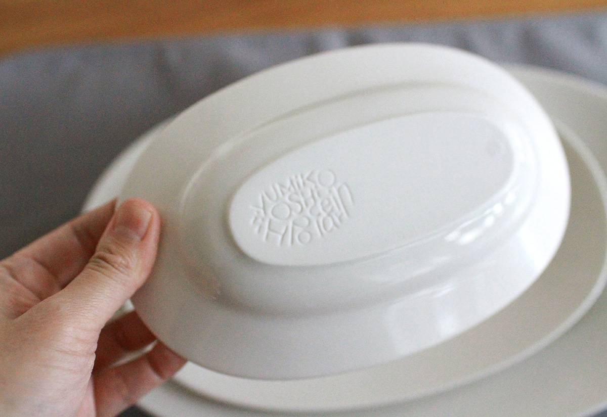 ユミコ イイホシ ポーセリンオーバル皿