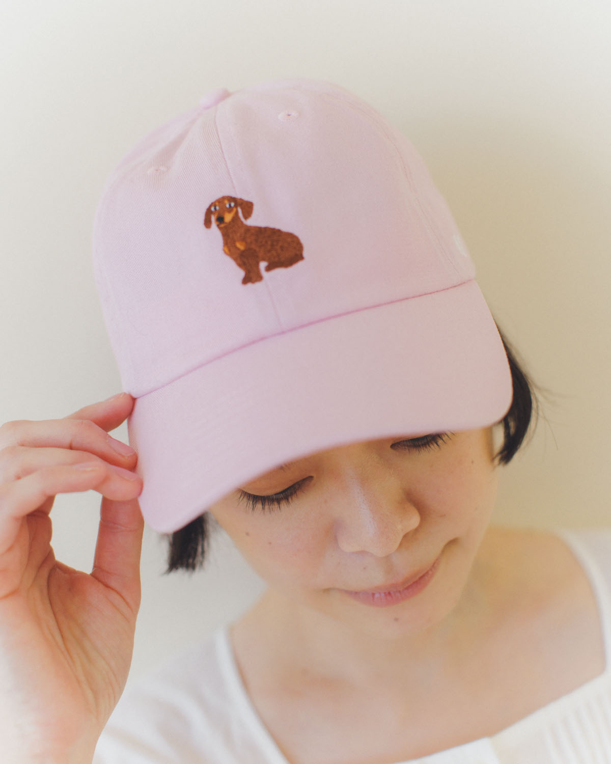 ’47のピンクキャップ