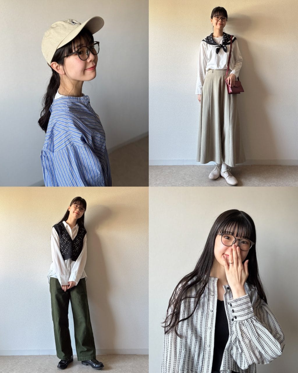 【ムーミン付録の調光サングラスで4コーデ】 薄いブラウンレンズが◎ 似合わせ上手なサングラスでつくるお出かけスタイル