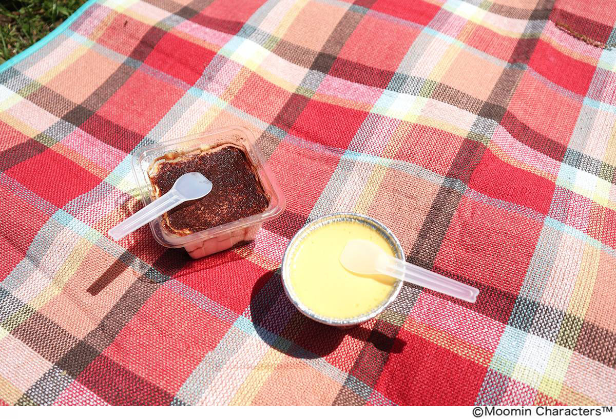 リンネル7月号付録 ムーミンお出かけ保冷バッグでピクニックに持って行ったデザート