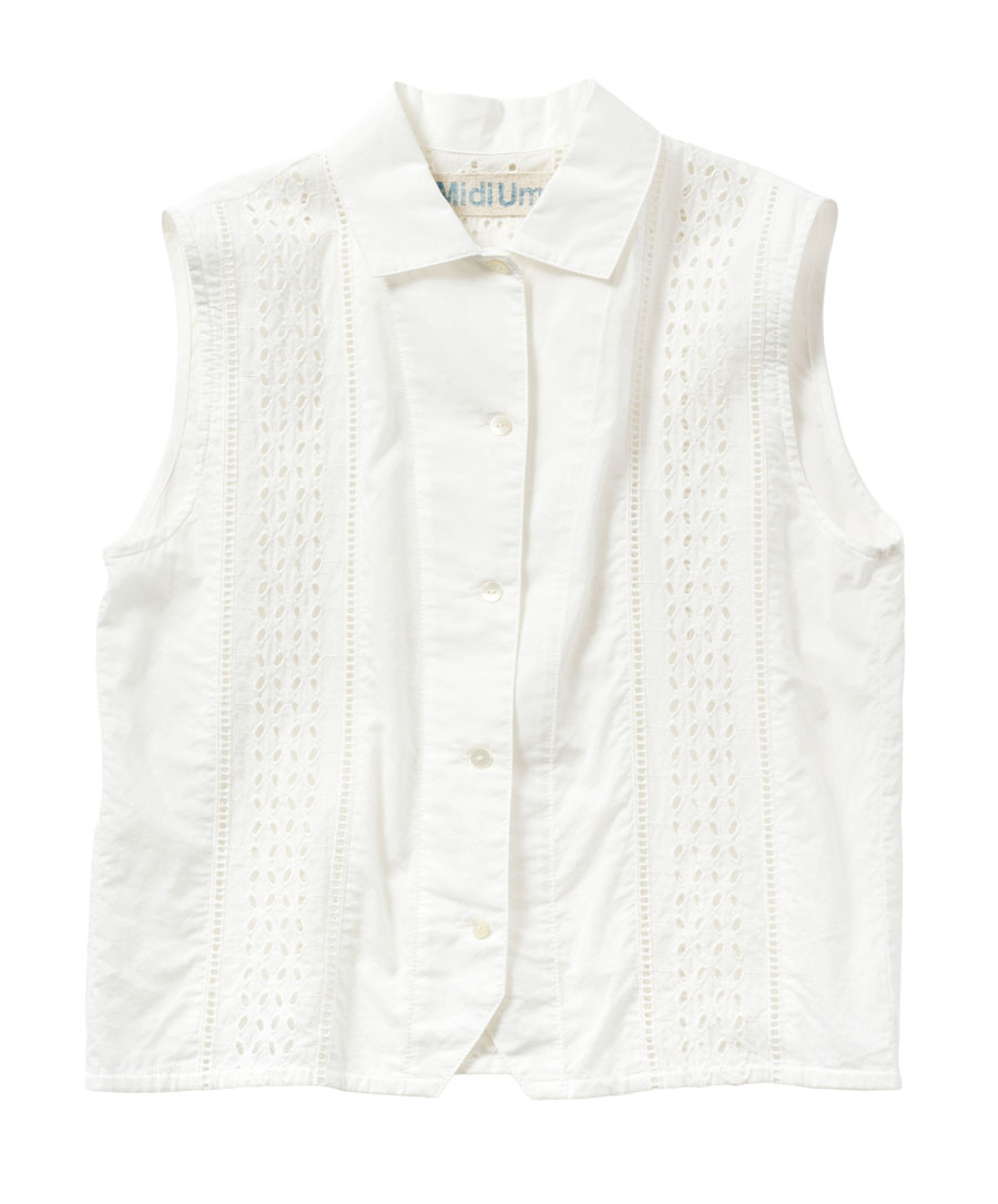 ミディウミのレースベスト