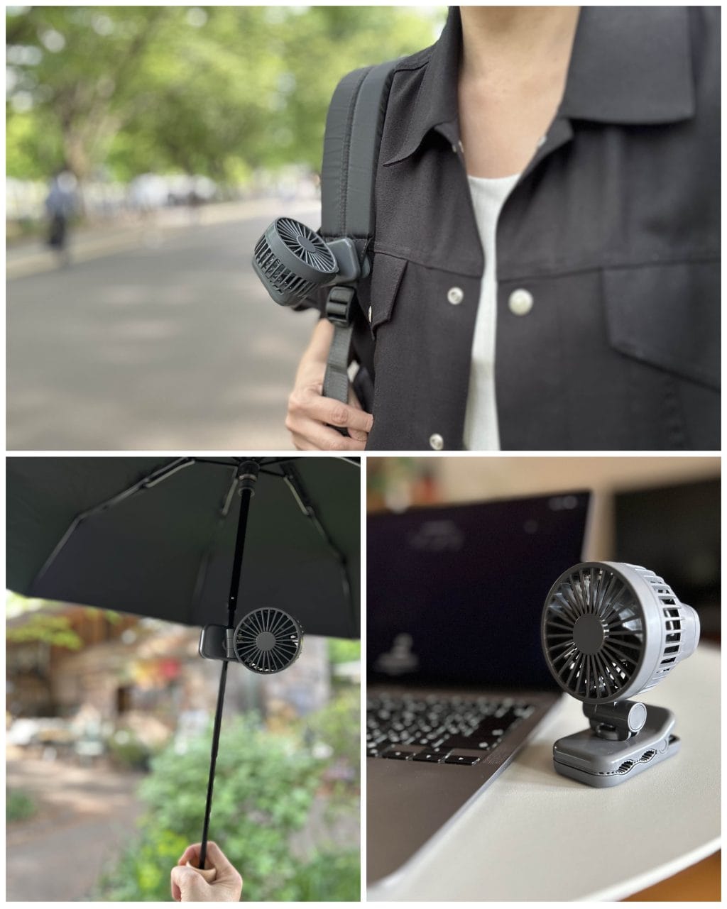 【無印良品の新作クリップ付きファン】置いてもはさんでも使えて、酷暑の夏に屋内外で大活躍の予感!