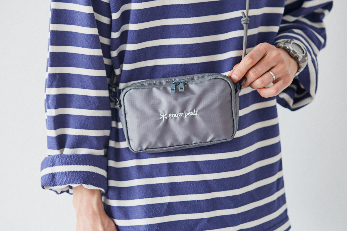【リンネル×スノーピーク付録】安井達郎さんがお財布ショルダーバッグを使ってみた