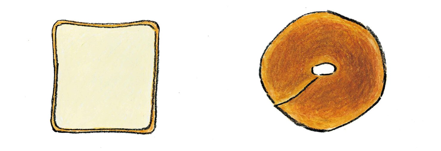 食パンとベーグル、満腹感があるのは?