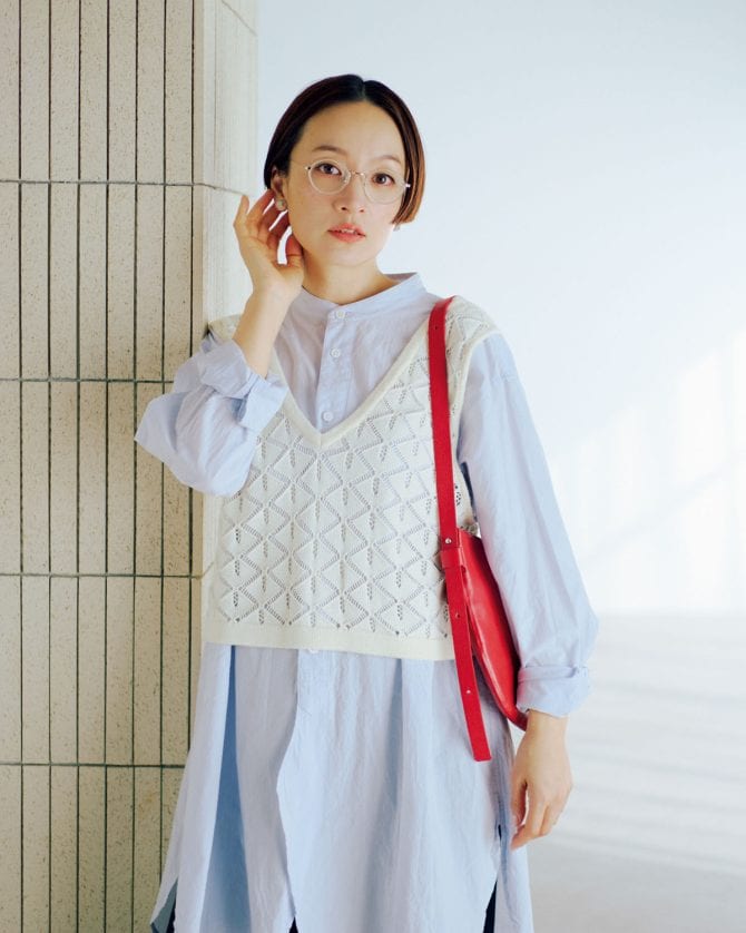 すっきり見え叶う 【ショート丈ベスト】
