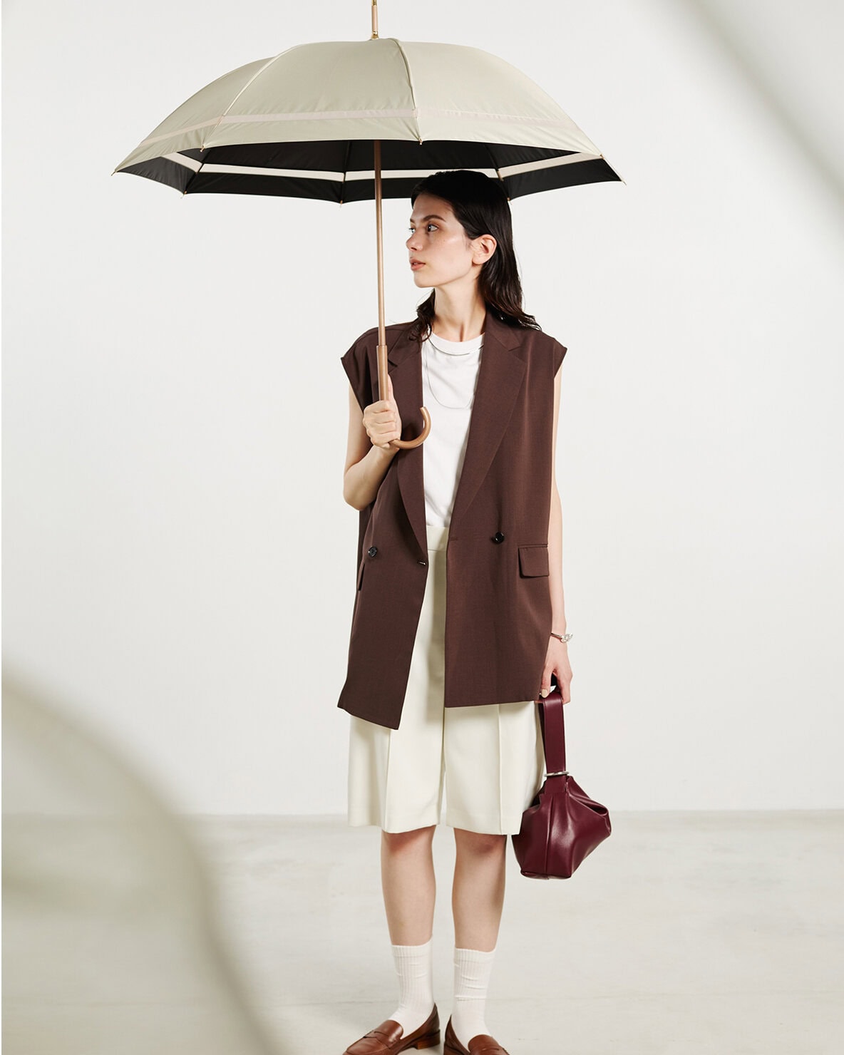 ウォーターフロントの晴雨兼用傘 モクット UVブロック¥3,300