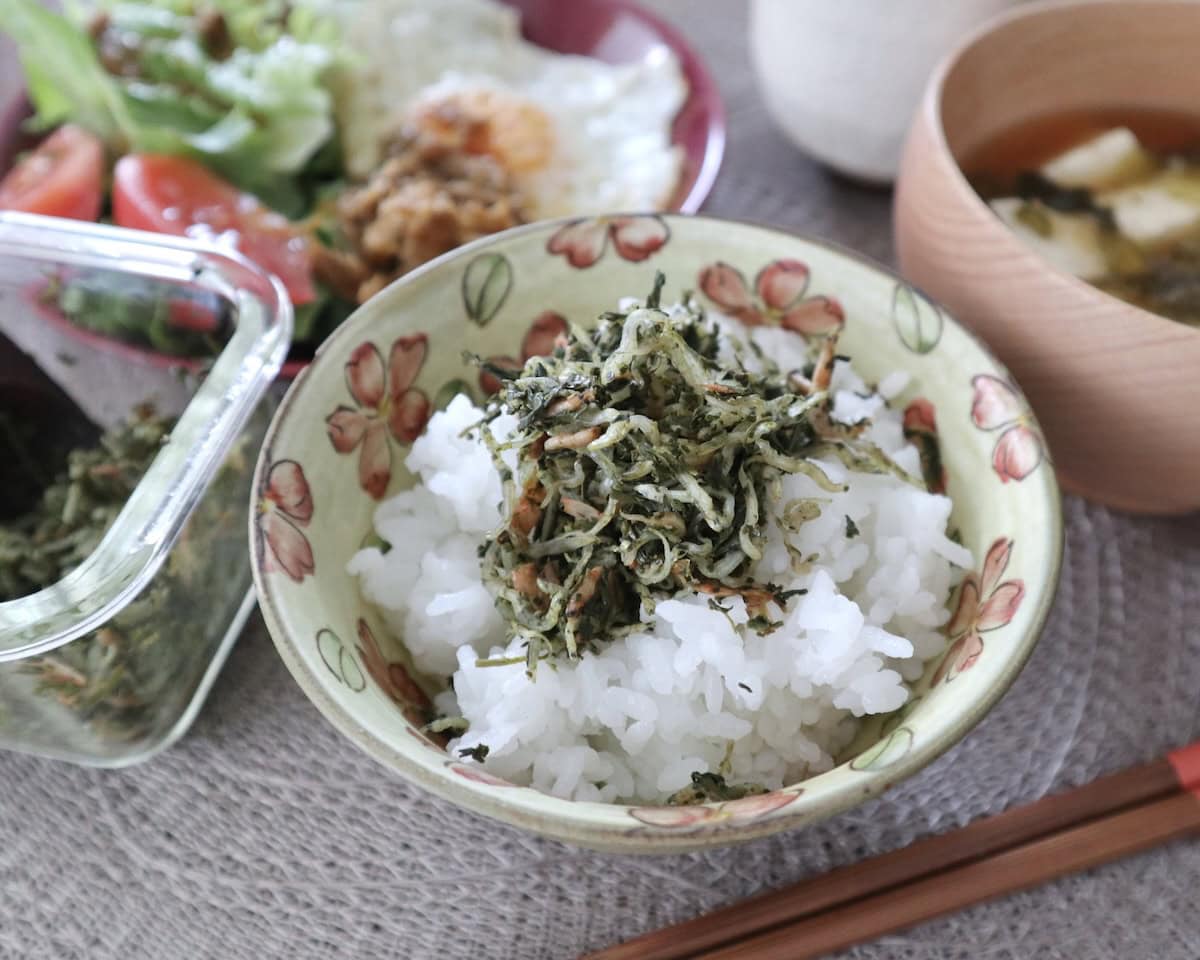 茶殻ふりかけごはん