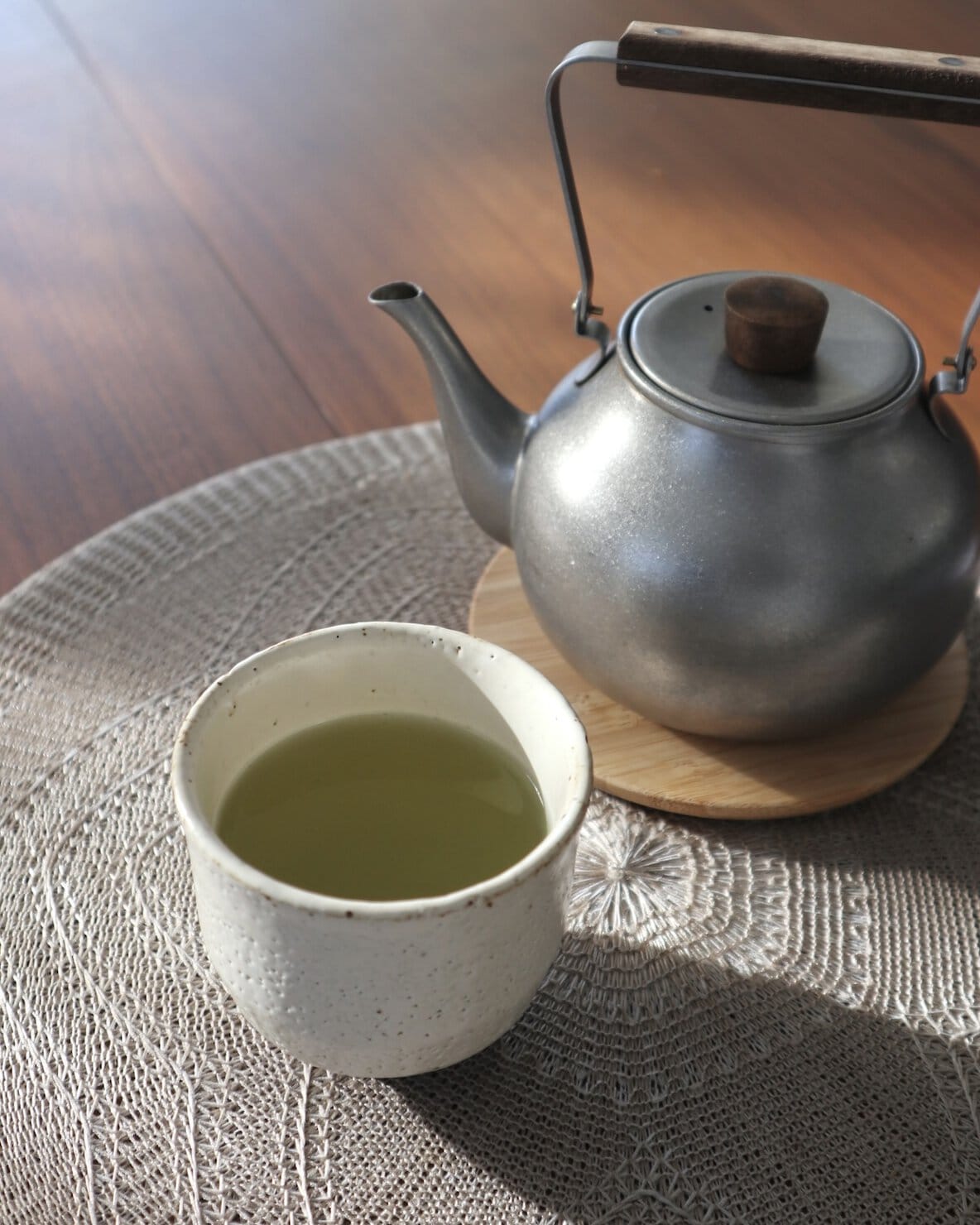 新茶を淹れる