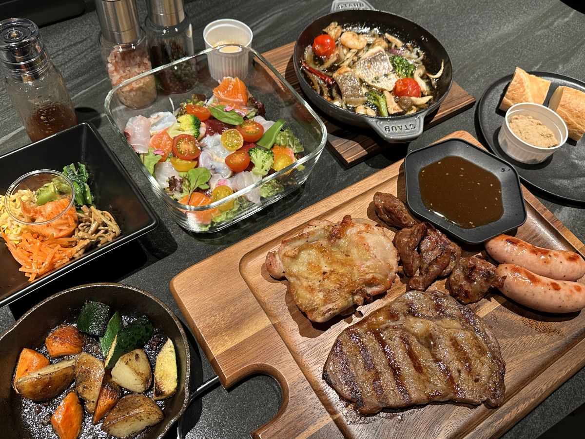 夕食のBBQ