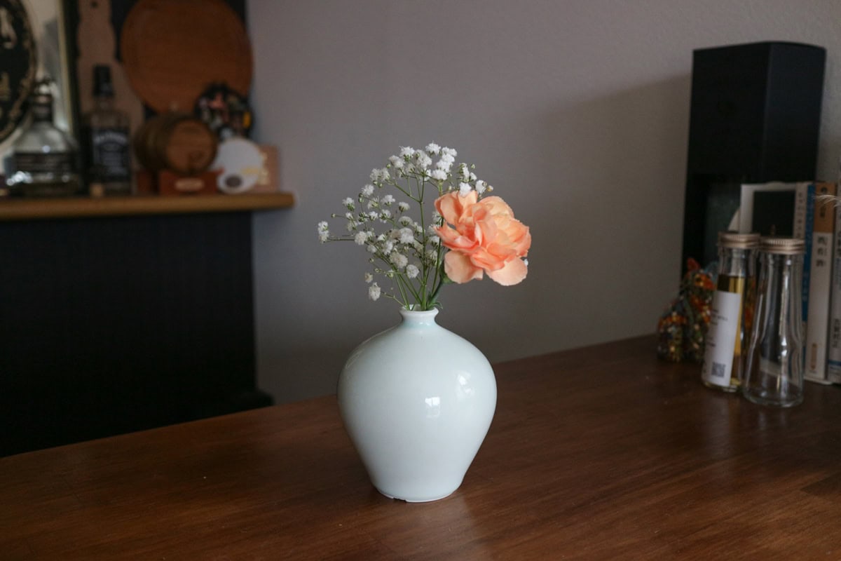 益子陶器市で購入した玉木一将さんの花瓶