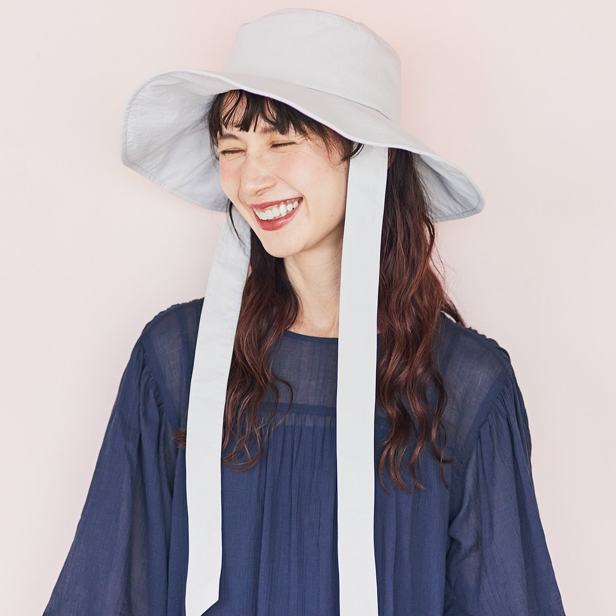【tsukuru&Lin.×kazumiさんコラボ】しまえて持ち運べる巾着付き帽子