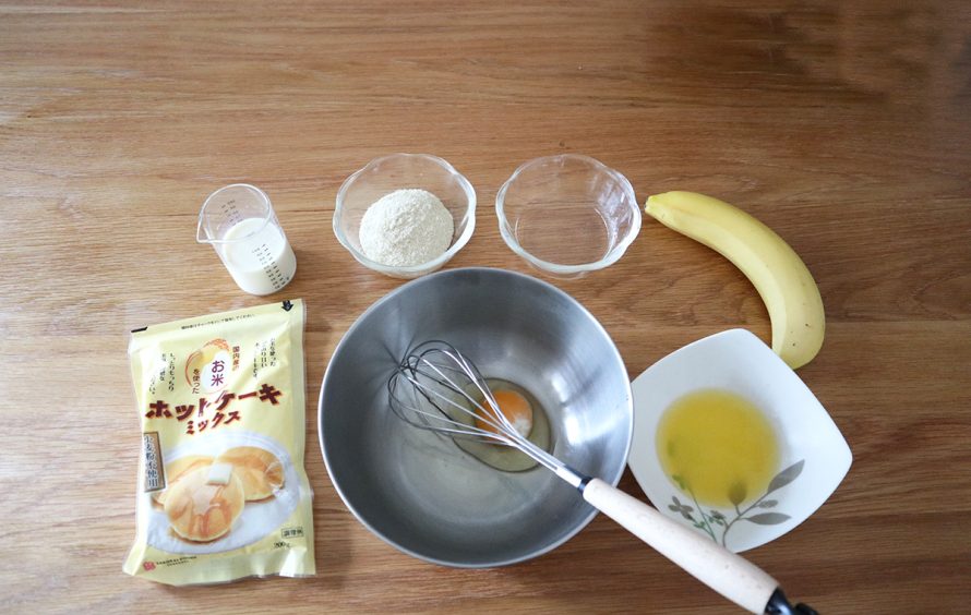 米粉のホットケーキミックスで作るおからパウダーマフィン(材料)