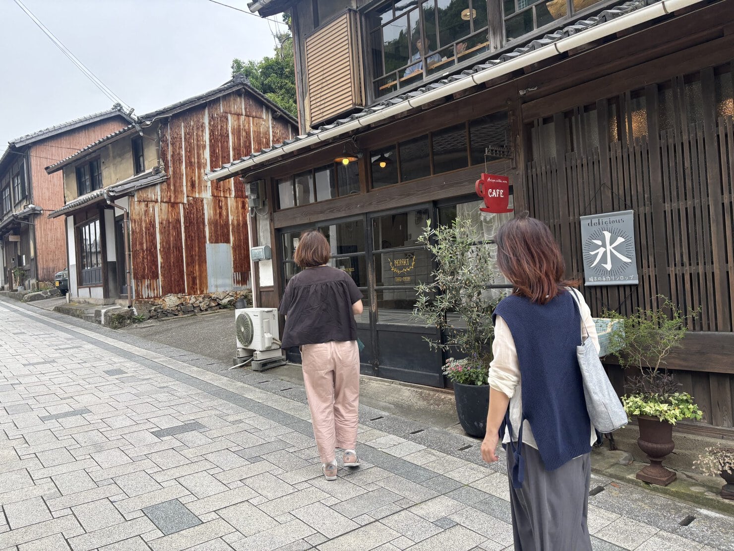 暖木さんに向かう私たち