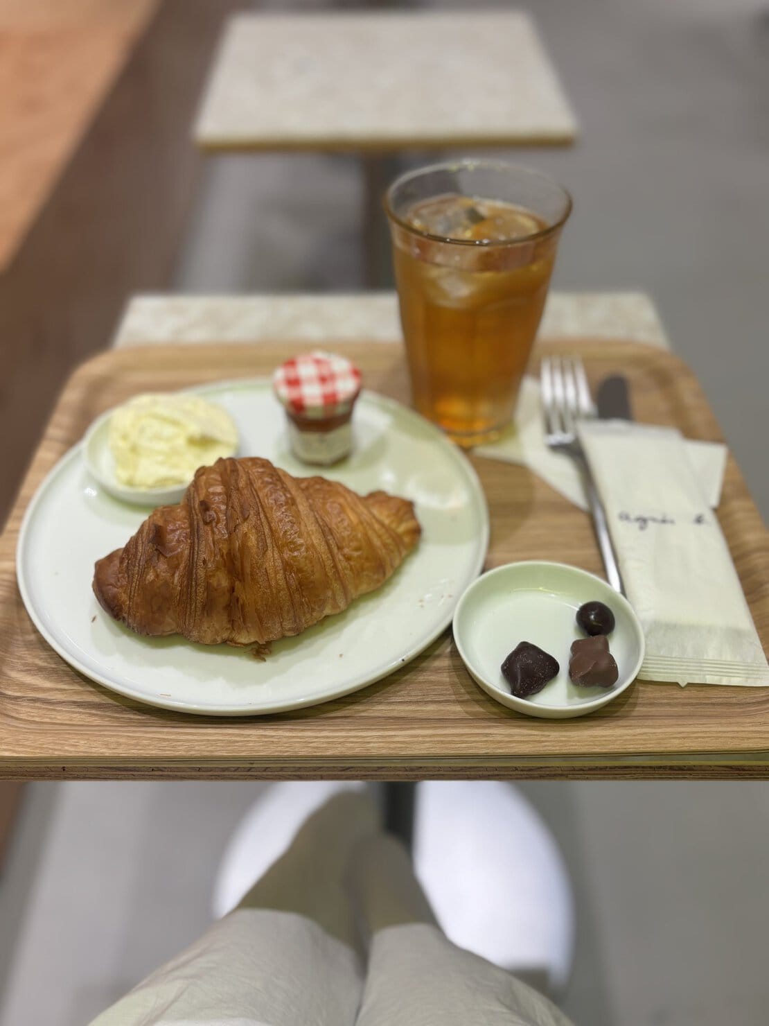 アニエス・ベーカフェ「クロワッサンセット」
