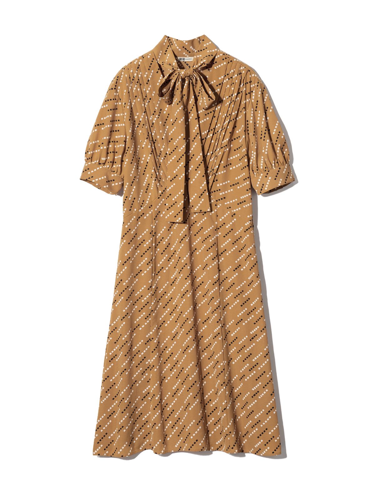 ボウタイワンピース BROWN ¥4,990