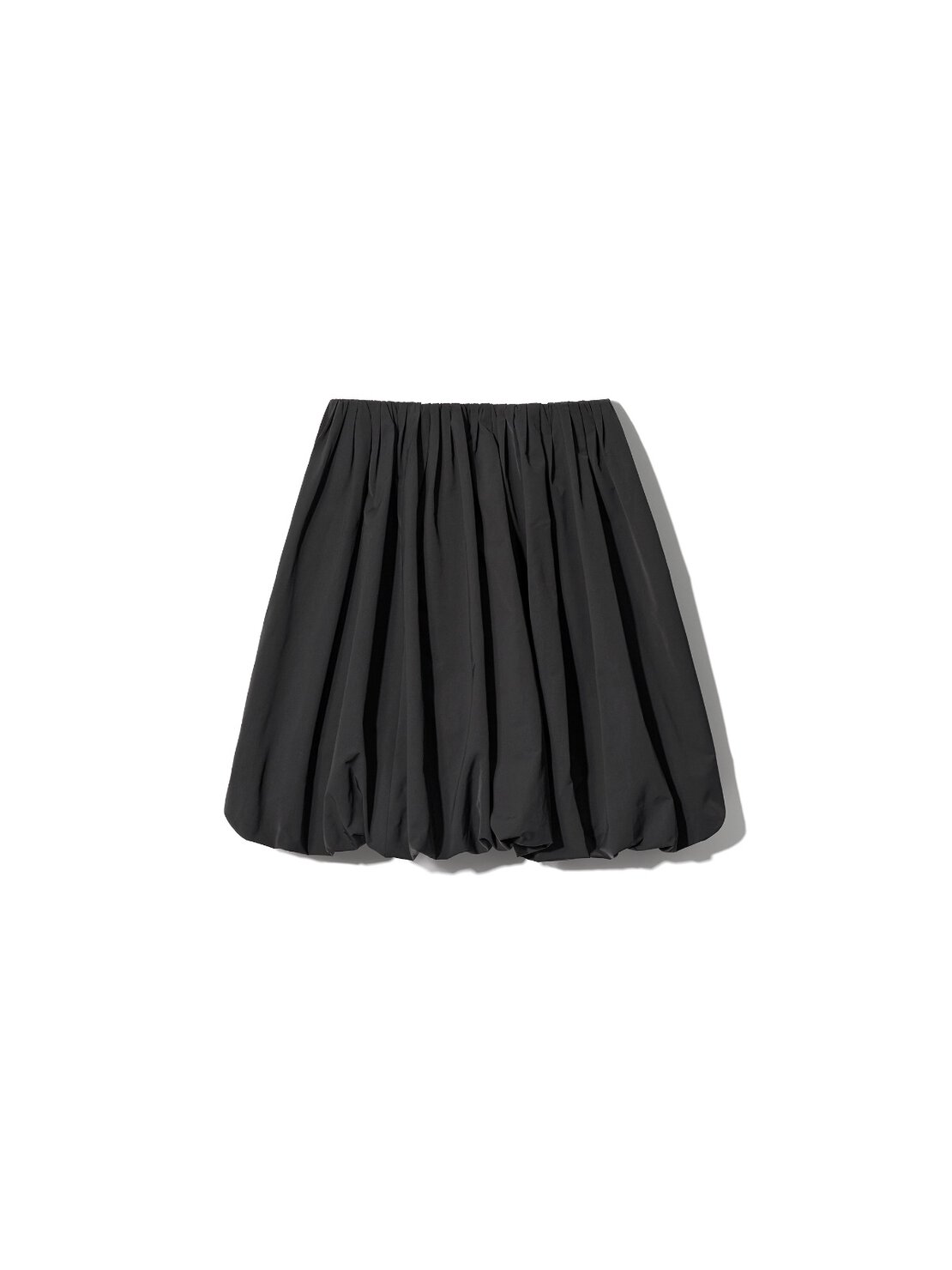 バルーンギャザーミディスカート BLACK ¥4,990