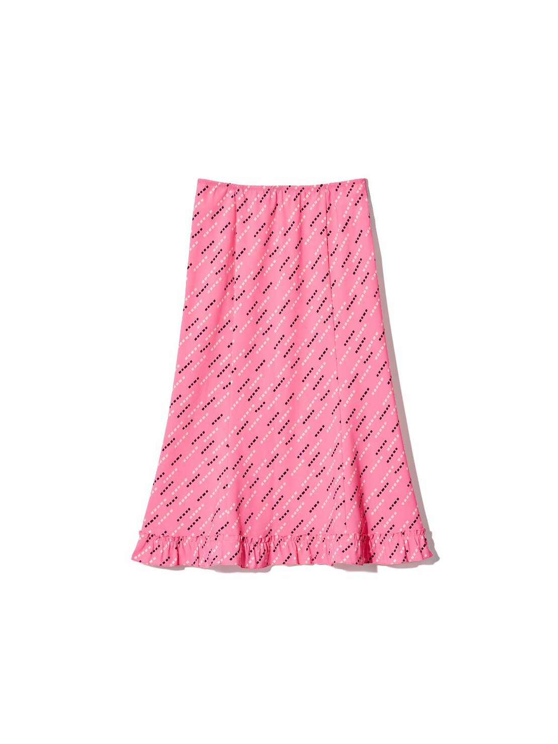 フレアロングスカート PINK ¥3,990