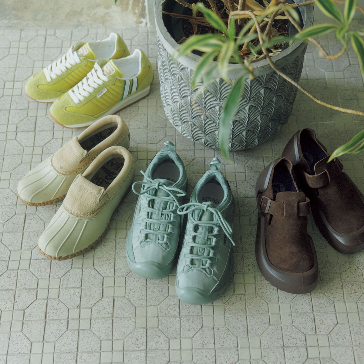 PATRICK、L.L.Bean、KEEN、BIRKENSTOCKのレインシューズ
