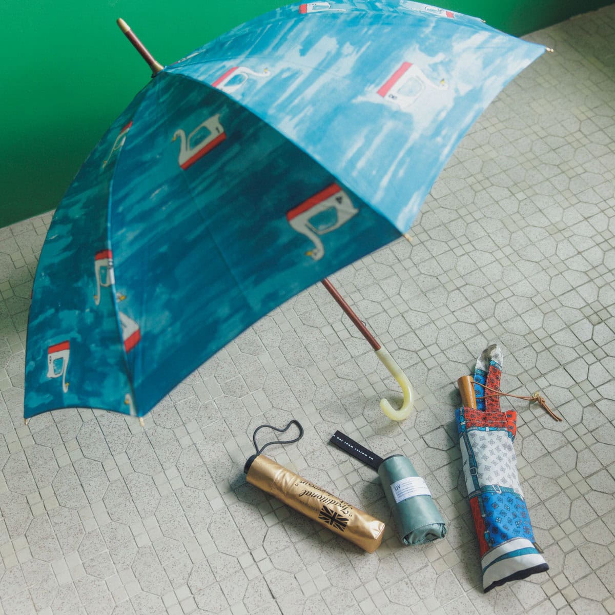 イイダ傘、manipuri、Wpc.、TraditionalWeatherwearの晴雨兼用傘
