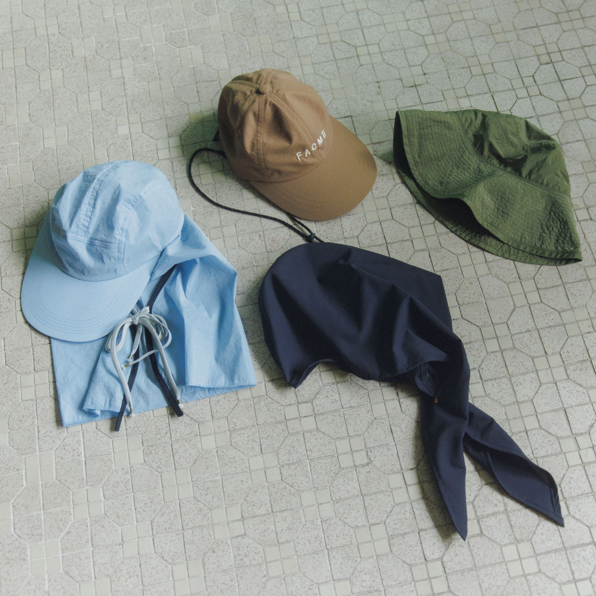 THE FACTORY MADE、chisaki、Nine Tailorの日差しや雨に応える夏の高機能ハット