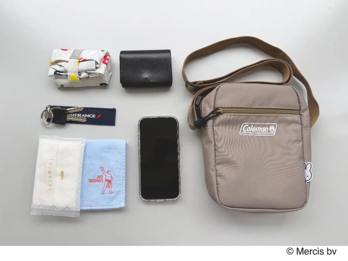 リンネル9月号付録ミッフィー×コールマンショルダーバッグで近所へお買い物