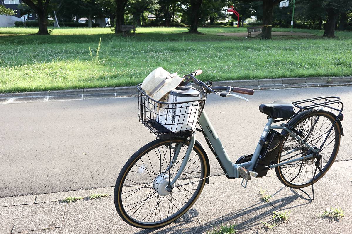 愛用の電動自転車