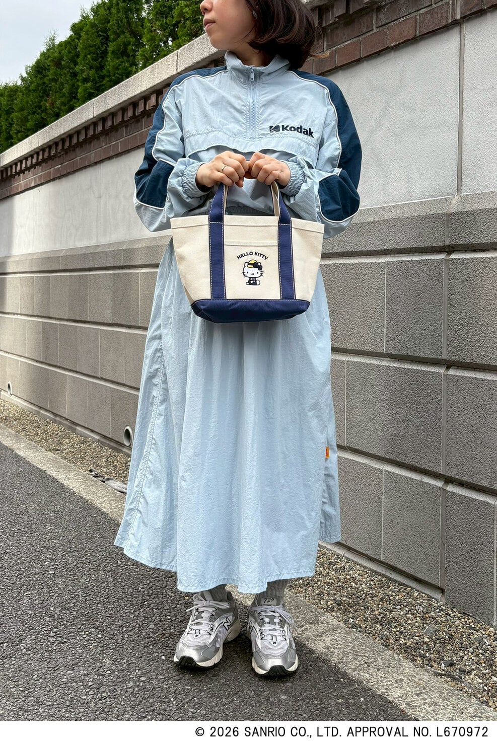 【リンネル8月号付録ハローキティランチトート】付録担当・編集Y「スポーティな装いに、キティで遊び心を」