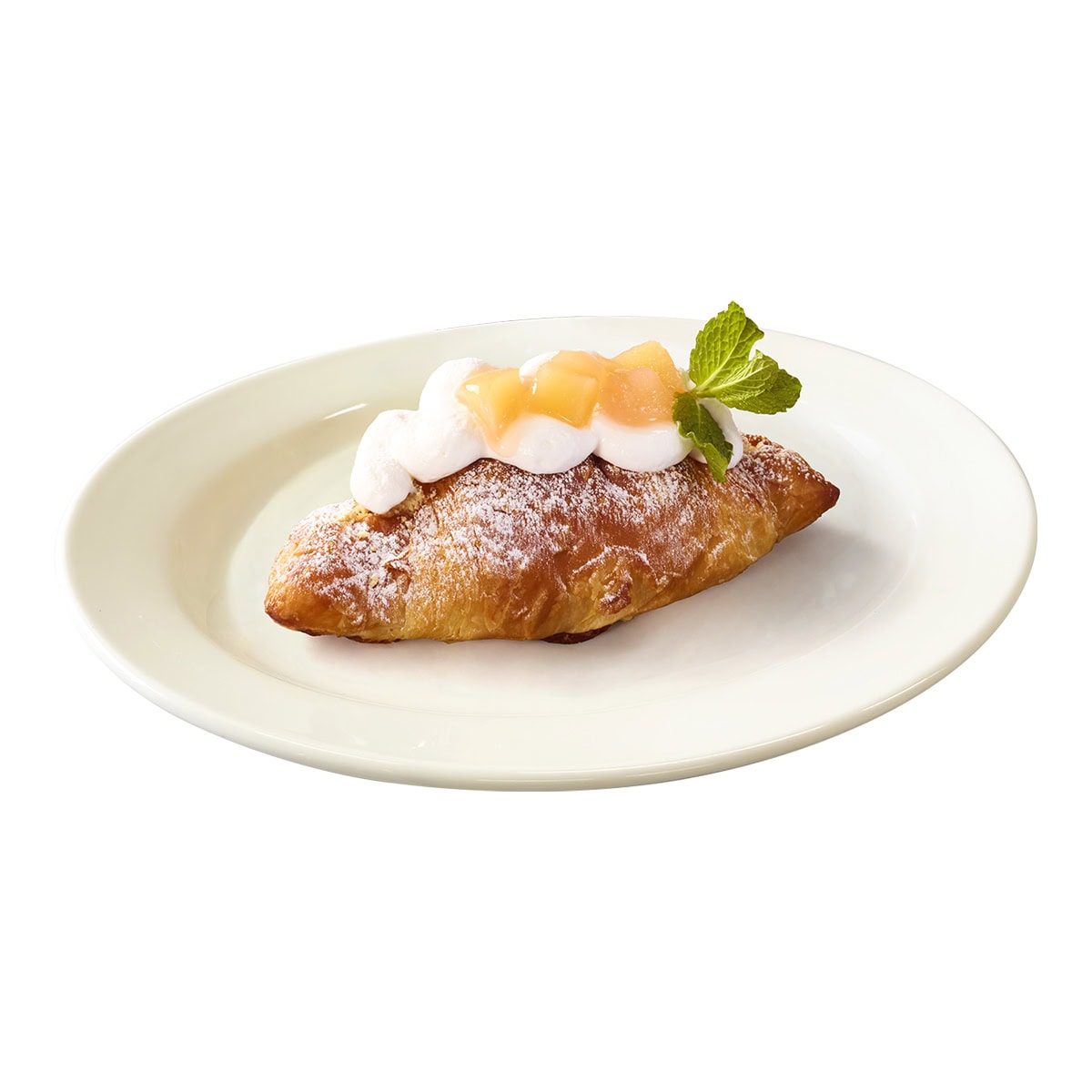 2foods ⽩桃と和紅茶のクロワッサンサンド