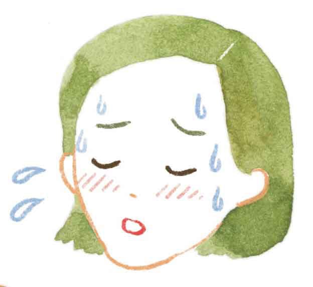 汗だくぐったりさん