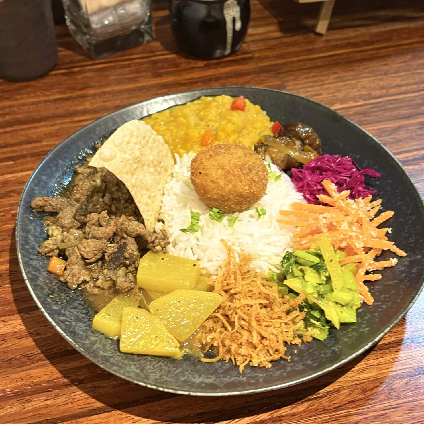 東急池上線・長原駅「Spice curry Parippu」スパイスカレープレート