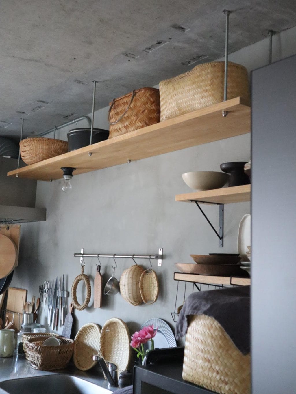 築40年の集合住宅をリノベーションして作った現在のキッチン