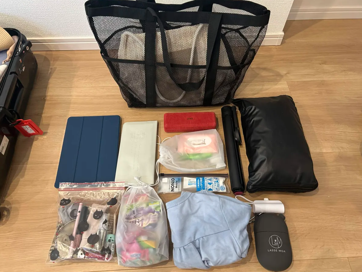 機内に持ち込んだ手荷物の内容