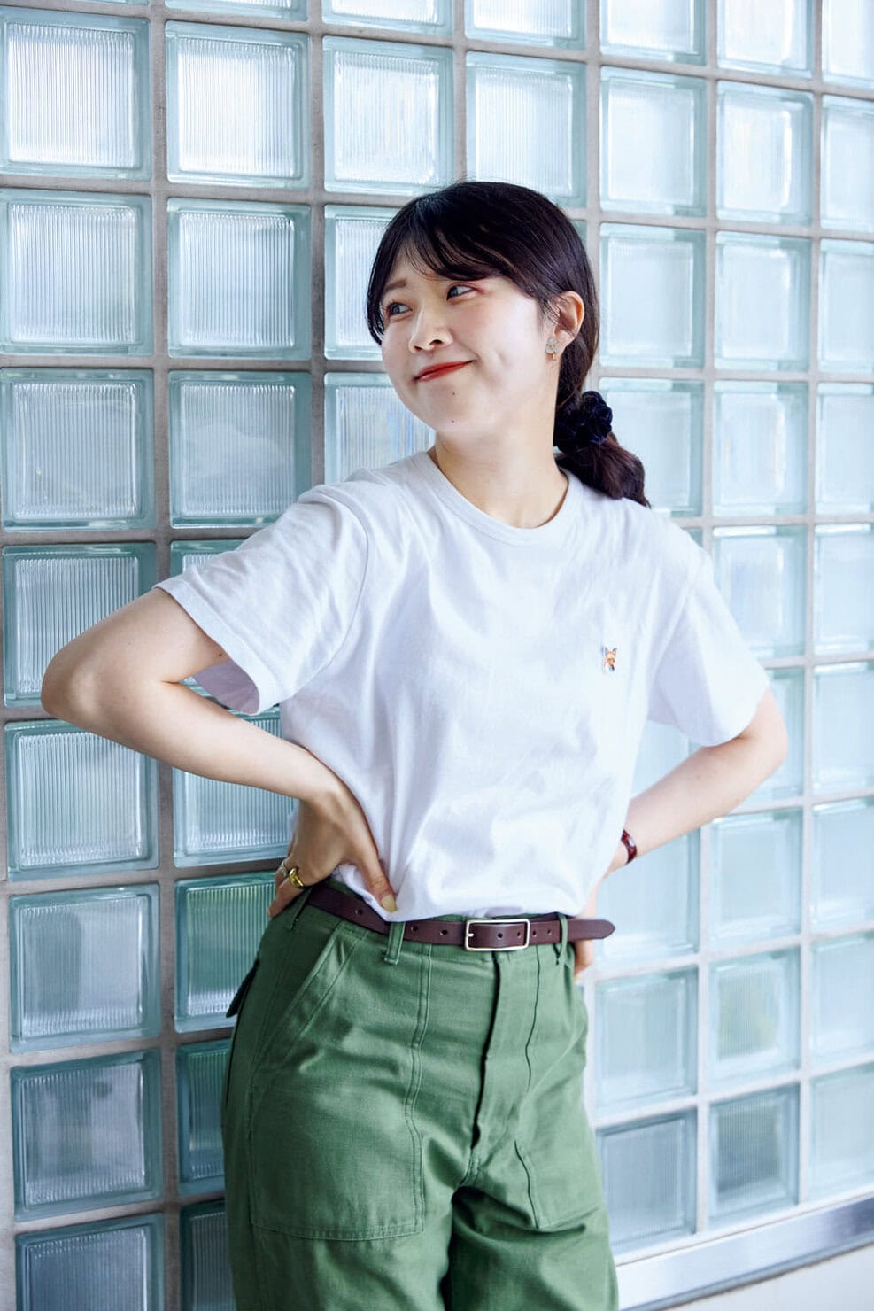 UNFOLK ディレクター・クリエイターおはなさんのTシャツ着こなしスナップ