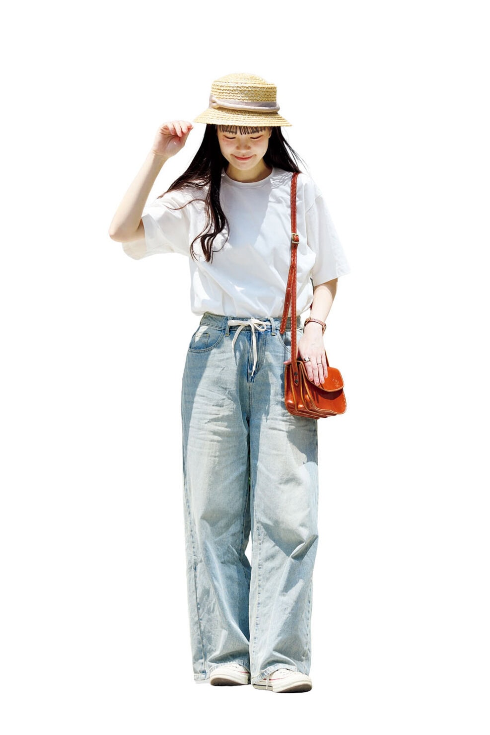TARROW TOKYOのTシャツを着こなし