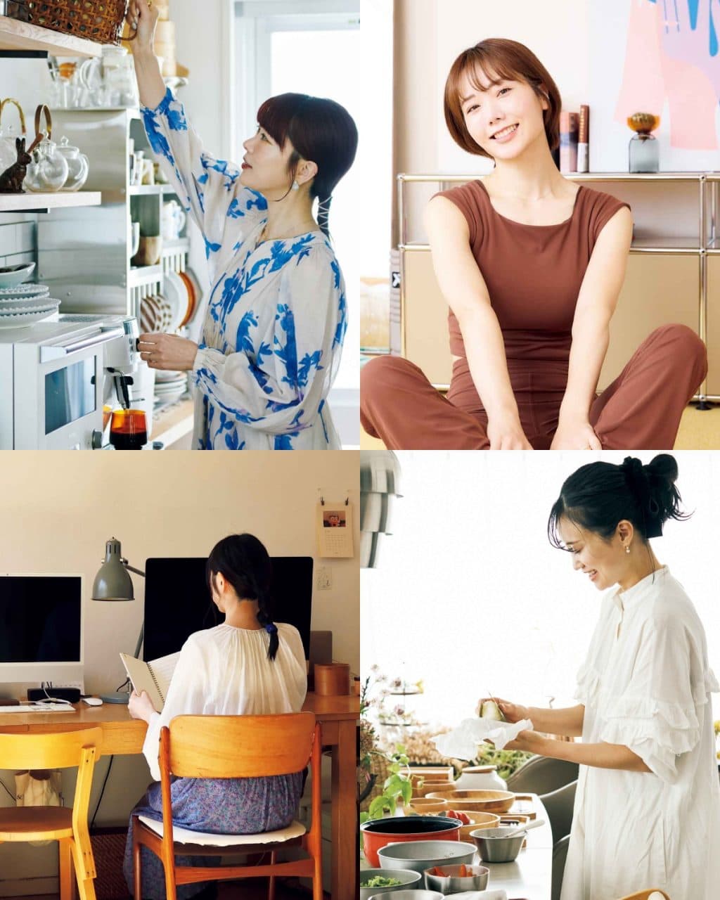 ゆるりと続いて整う「丁寧な生活」｜収納・腸活・朝家事・ストレッチなど目利き4名の暮らしのアイデア集