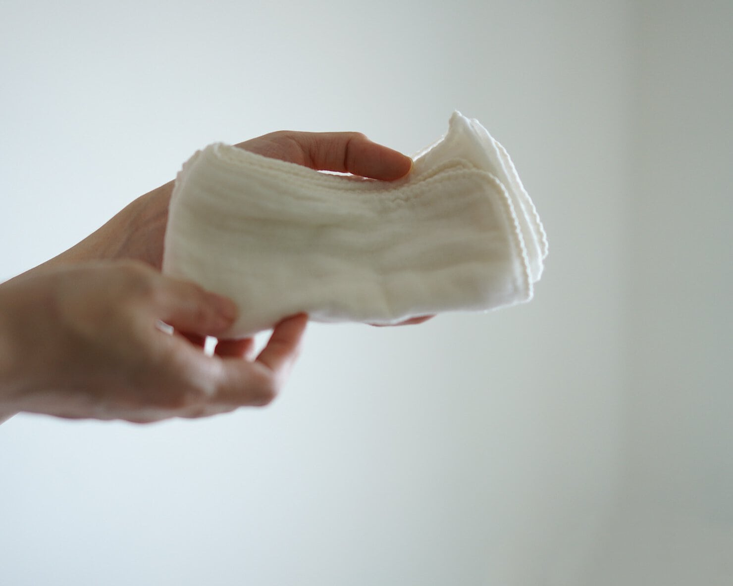 レンジで温めたホットタオル