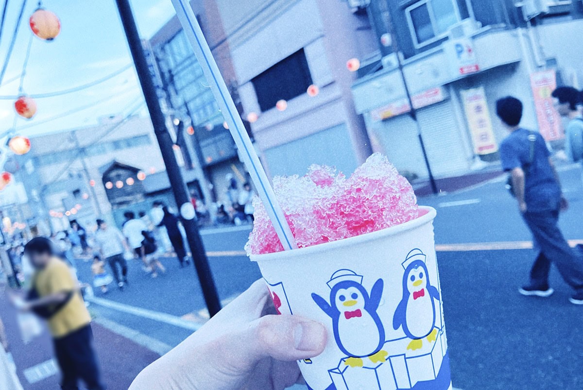 いちごかき氷「野田みこしパレード」