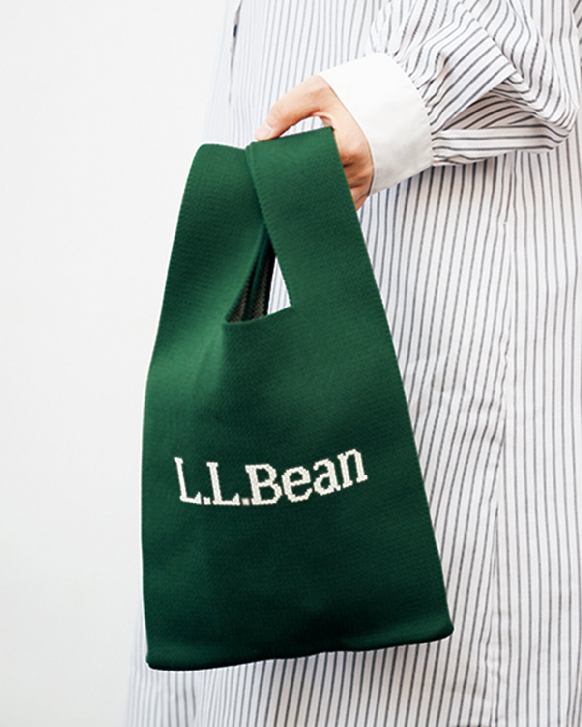 【リンネル11月号付録】［L.L.Bean］秋を先取るニット素材！ロゴ入りバッグ&ポーチ