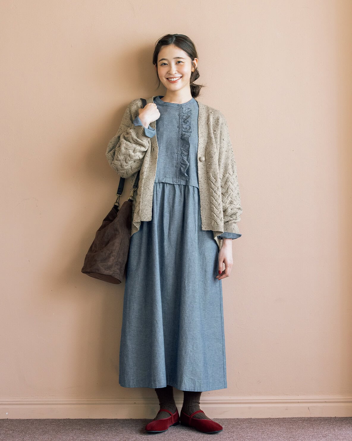 【セルフ+サービス×ゆべしさん×リンネルコラボ】どんな服にも合う3wayショルダーバッグ