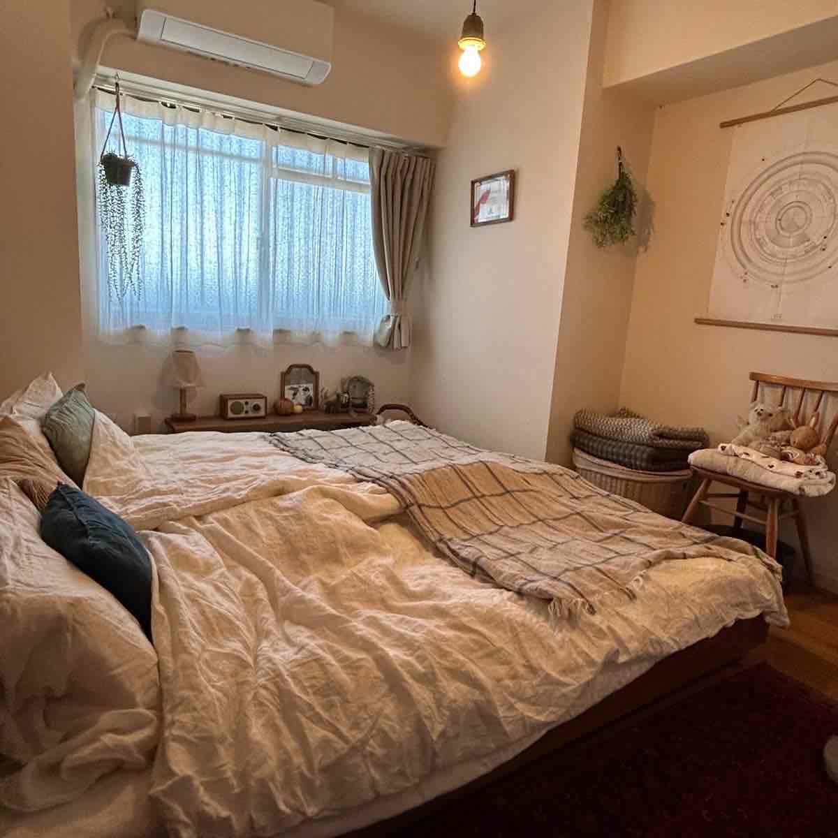 心地よく暮らすために工夫した6畳の寝室