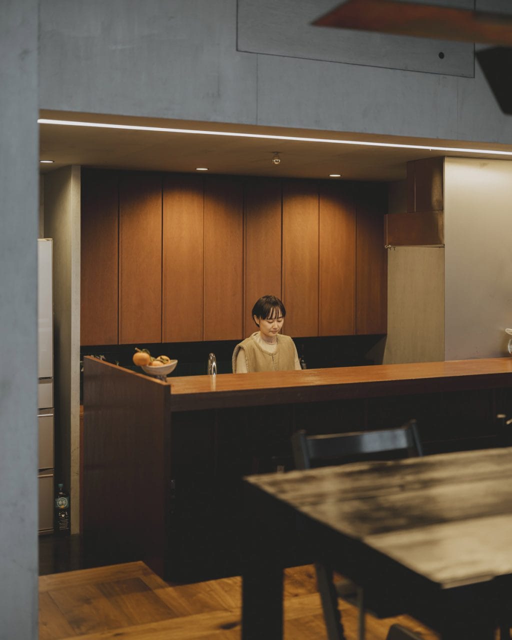 30畳のリビングを叶えた、柱のない家づくり:aiさんの住まい キッチン