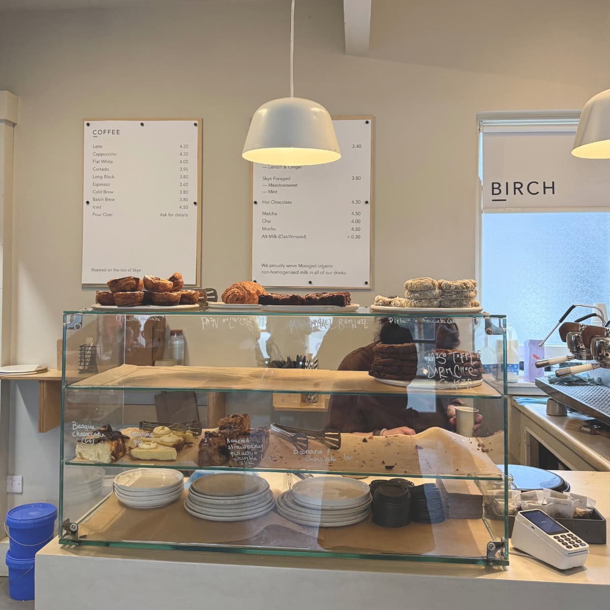 スカイ島ポートリーのカフェBIRCH店内