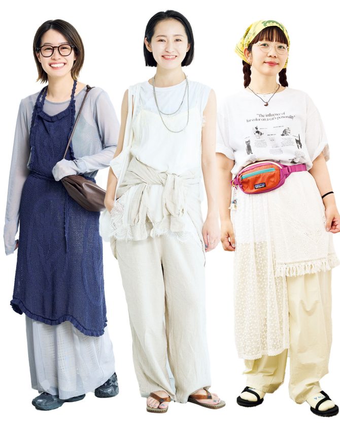 【おしゃれな人7名の私服スナップ】 大人女性に似合う甘すぎないレース使いに注目！